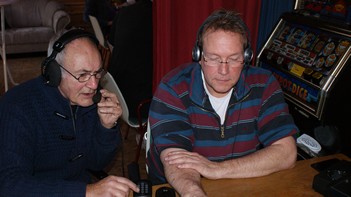 Henk en David op 10 meter. 